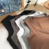 Women Crop Tank Tops Sexy Sleeveless Racerback Solid Color Underwear Breathable Bottoming Sports Tops light grey One size