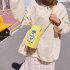 Women Cute Cartoon Milk Box Shoulder Bag Crossbody Bag Casual Phone Purse  chocolate