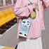 Women Cute Cartoon Milk Box Shoulder Bag Crossbody Bag Casual Phone Purse  milk