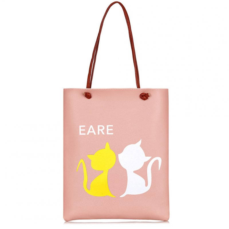 Women Cute Cartoon Pattern Single Shoulder Bag Portable Casual Hand Bag