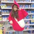 Women Cute Teletubby Design Sweatshirt Hoodies Loose Pullover Casual All match Top red XL