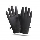 Women Cycling Gloves Non-slip Touch Screen Fleece Lined Warm Windproof Gloves