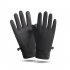 Women Cycling Gloves Non slip Touch Screen Fleece Lined Warm Windproof Gloves for Outdoor Sports Black S