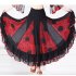 Women Dance Skirts Modern Waltz Standard Ballroom Dance Large Swing Practice Skirts For Stage Performance red One size fits all