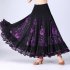 Women Dance Skirts Modern Waltz Standard Ballroom Dance Large Swing Practice Skirts For Stage Performance green One size fits all