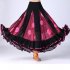 Women Dance Skirts Modern Waltz Standard Ballroom Dance Large Swing Practice Skirts For Stage Performance green One size fits all