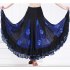 Women Dance Skirts Modern Waltz Standard Ballroom Dance Large Swing Practice Skirts For Stage Performance green One size fits all