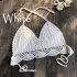 Women Delicate Knit Bikini Tops All matching Bra Lake Green S