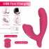 Women Double Head Vibrator Clitoral Nipple Stimulator with 10 Frequency Double Motor Vibration Purple