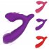 Women Double Head Vibrator Clitoral Nipple Stimulator with 10 Frequency Double Motor Vibration Purple