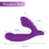 Women Double Head Vibrator Clitoral Nipple Stimulator with 10 Frequency Double Motor Vibration Purple