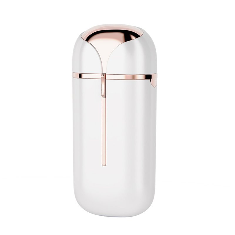 Women Double Headed Electric Shaver Ergonomic Design Hair Trimmer With Cleaning Brush For Travel beige