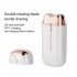 Women Double Headed Electric Shaver Ergonomic Design Hair Trimmer With Cleaning Brush For Travel beige