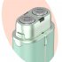 Women Double Headed Electric Shaver Ergonomic Design Hair Trimmer With Cleaning Brush For Travel beige