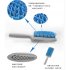 Women Dry Hair Comb Water Absorbent Microfiber Vented Back Air Bag Massage Comb For Medium Thick Hair blue 1pc