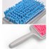 Women Dry Hair Comb Water Absorbent Microfiber Vented Back Air Bag Massage Comb For Medium Thick Hair blue 1pc
