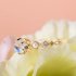 Women Elegant Opal Bridal Engagement Ring Jewelry