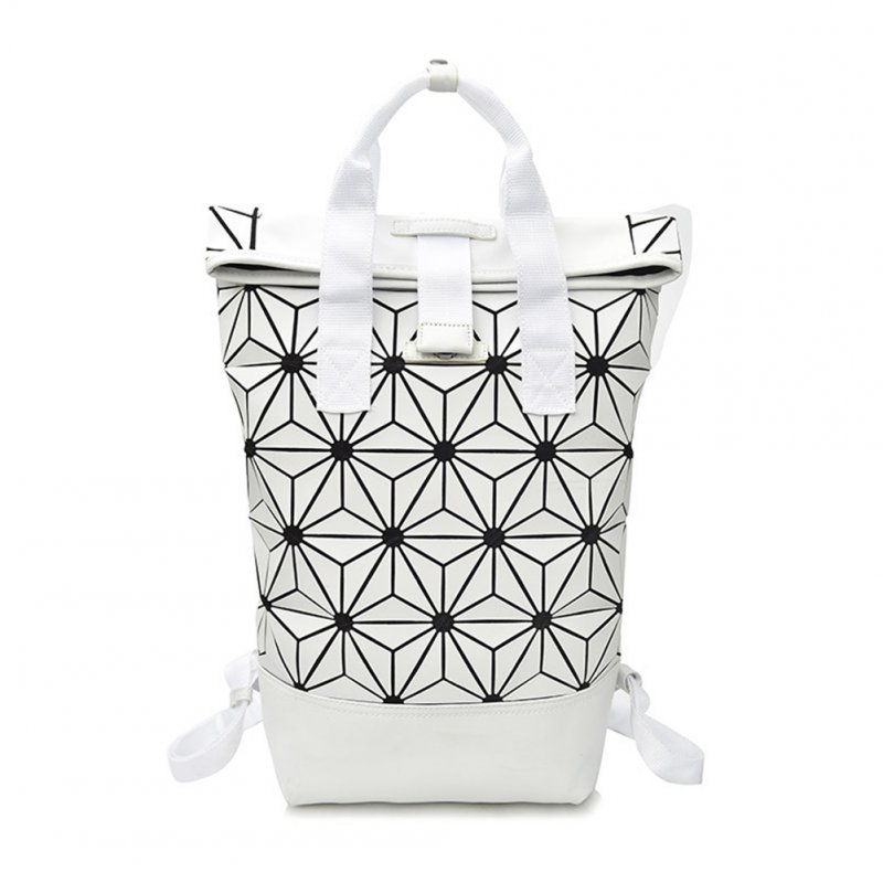 Women Fashin Cool PU Geometric Pattern Diamond Crossbody Bag