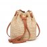 Women Fashion All match Straw Weaving Tassel Single Shoulder Bag