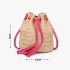 Women Fashion All match Straw Weaving Tassel Single Shoulder Bag