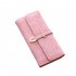 Women Fashion Buckle Design Frosted Long Purses