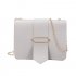 Women Fashion Chain Design Single shoulder Crossbody Bag Casual Mini Square Bag  light grey