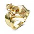 Women Fashion Creative Leaves Ring Simple Unique Rings Ornament Valentine s Day Gift