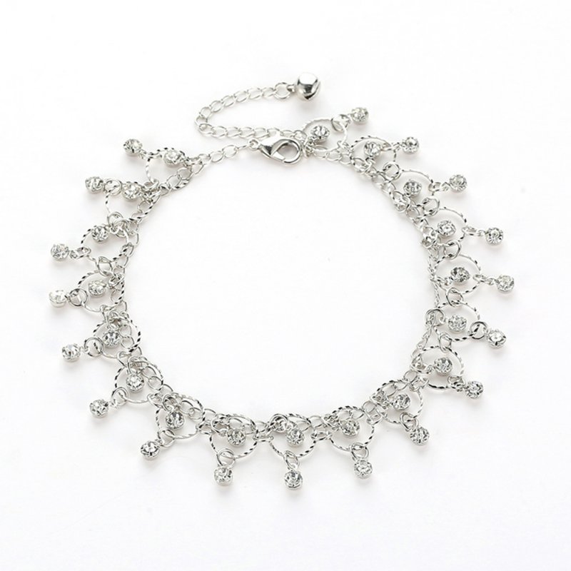 Women Crystal Tassel Foot Jewelry