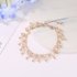 Women Fashion Crystal Tassel Anklet Beach Foot Jewelry  Silver