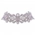 Women Fashion Jewelry Full Rhinestone Flower Choker Necklace Charming Clavicle Chain