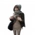 Women Fashion Knitted Scarf Hat Winter Warm Hat With Scarf