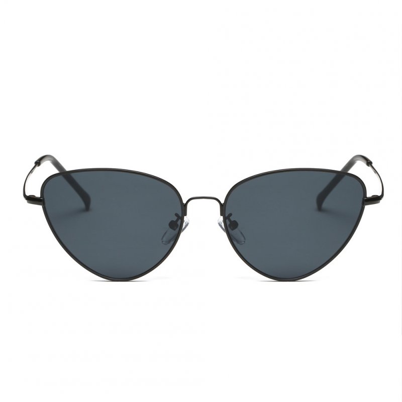 Women Fashion Metal Frame Cat-eye Shape Sunglasses