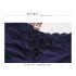Women Fashion Panties Sexy Low waist Lace Underwear Simple Solid Color Ice Silk Briefs Breathable Underpants coffee color L