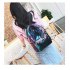 Women Fashion Sequin Backpack Pure Color Casual Street Backpack