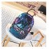 Women Fashion Sequin Backpack Pure Color Casual Street Backpack