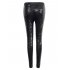 Women Fashion Shiny Sequin Stretch Skinny Legging Tight Pant Black XL