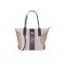 Women Fashion Shoulder Handbag Large Capacity Bucket Tote Bag Drone Storage Pouch Light gray   silk scarf
