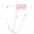 Women Fashion Simple Water Drip Deocr Alloy Eyeglass Chain for Glasses Accessories Gold