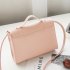 Women Fashion Solid Color Zipper Shoulder Bag Crossbody Bag Messenger Phone Coin Bag  Pink