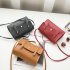 Women Fashion Solid Color Zipper Shoulder Bag Crossbody Bag Messenger Phone Coin Bag  red