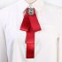 Women Fashionable Solid Color Long Bowknot Brooch Pins Party Jewelry Gift
