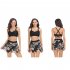 Women Floral Printing Swimsuit Summer Fashion Mesh Skirt Split Swimwear For Hot Spring Beach Party X2305 lime green XL