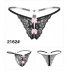 Women G string Sexy Underwear Lace Ladies Panties Underwear Pants Thong 2169   Yellow One size