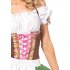 Women German Oktoberfest Off Shoulder Apron Dress Halloween Party Costume green S