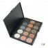 Women Girls 15 Colors Nude Fashion Matt Makeup Shimmer Pearl Eyeshadow Palette Cosmetics Tools