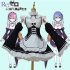 Women Halloween Cosplay Costume Maid Outfit white L