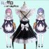 Women Halloween Cosplay Costume Maid Outfit white L