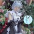 Women Halloween Cosplay Costume Maid Outfit white L