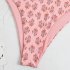 Women Halter Swimsuit Retro Ethnic Moroccan Printing Sexy High Waist Quick drying Backless Swimwear For Swimming green S