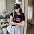 Women Hollow Out Short T shirt Summer Short Sleeves Slim Fit Crop Tops Elegant Round Neck Pullover Blouse White XL